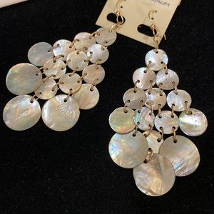 Mother of Pearl Chandelier Earrings